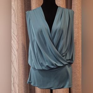 RACHAEL ROY Sleveless Blue Blouse L
